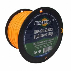 Fio Nylon para Cortar Grama Brasfort 3.0mm x com 1kg (130m) 7542