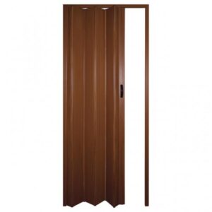 Porta sanfonada Perlex PVC 84x210 cm mogno