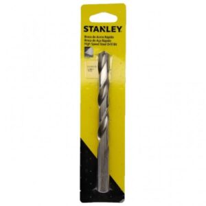 Broca de Aço Rápido Stanley 1/2 com Cartela