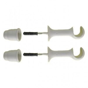 Suporte para varão 19 simples branco (kit)