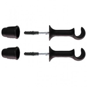 Suporte para varão 19 simples imbuia (kit)
