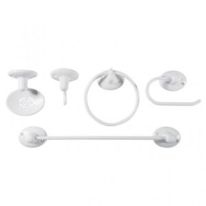 Kit para Banheiro SOFT (METASUL) 5 Peças Branco