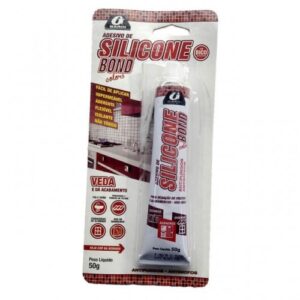 COLA DE SILICONE 50 gramas GARIN CARTELA PRETO
