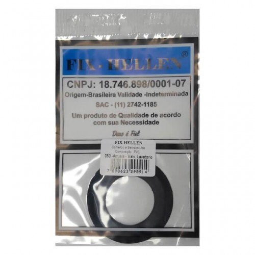 Arruela PVC para Válvula Lavatório Fix-HELLEN (Unidade) Cartela