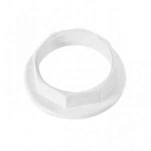 Porca arruela ABS (branco) para válvula americana Fix-Hellen (cartela)