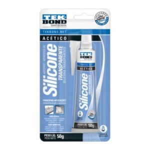 COLA DE SILICONE 50 gramas TEKBOND CARTELA INCOLOR