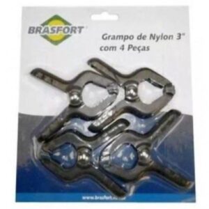 Grampo de Nylon Brasfort número 3, com 4 peças 7353