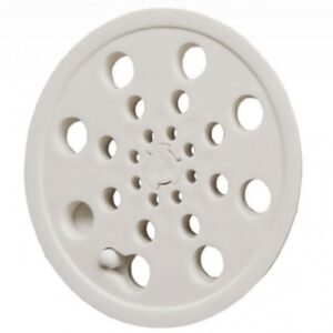 Grelha Redonda 10 cm Plástico (Branco) com Fecho Overtime