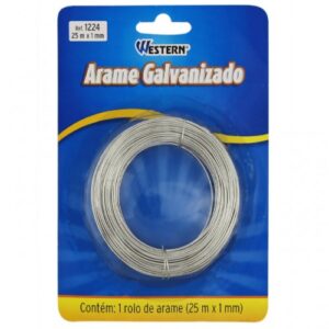 ARAME GALVANIZADO WESTERN COM 25 METROS 1MM 1224