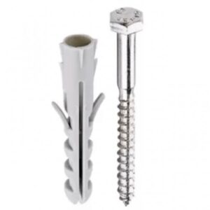 Bucha de Fixação B12 Sforplast com Parafuso Sextavado 5/16 x 65mm (com 25 unidades) 242