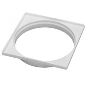Porta grelha quadrada branca 10 cm Krona 944