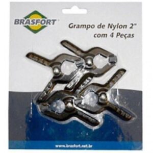 Grampo de Nylon Brasfort número 2, com 4 peças 7352