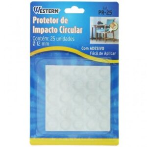 ADESIVO ANTI-IMPACTO (BUMPERS) WESTERN 12MM COM 25 PR-25