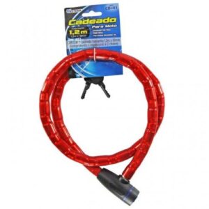 Cadeado para moto, marca Western, com 2 chaves, 1.20 metros.