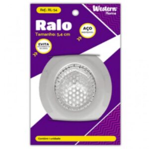 Ralo inox Western 054 mm pia/lavatório borda larga RL-54
