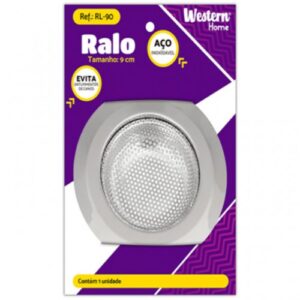 Ralo inox Western 090 mm americano 3.1/2 borda larga RL-90