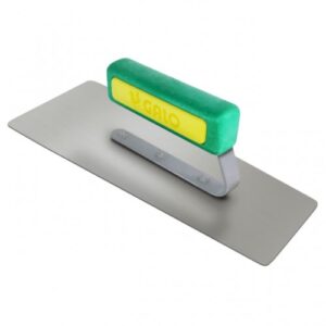 DESEMPENADEIRA AÇO INOX GALO 10 X 24 CABO ABERTO 3 REBAIXAMENTOS EFEITO DECORATIVO/MÁRMORE 308/00