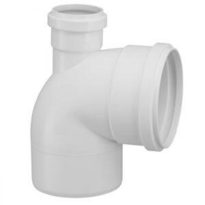 Cotovelo de Esgoto TIGRE 90 x 100 x 50mm com Visita