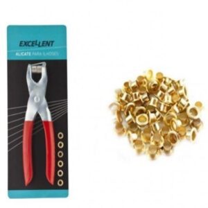 ALICATE PARA ILHOSES EXCELLENT COM 100 PEÇAS 6NT