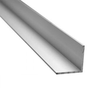 Cantoneira de alumínio em formato L, 5/8 x 3 metros, acabamento polido, marca NH.