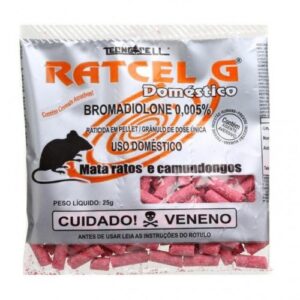 Mata Ratos (Ratcel G) Cartela com 20 peças de 25g 100501