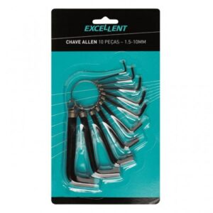 CHAVE ALLEN EXCELLENT JOG 1.5 A 10 MM COM 10 PEÇAS