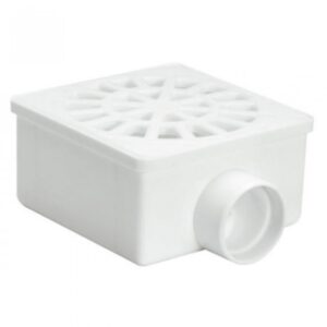 Ralo quadrado Amanco sanitário 10 cm branco N20 P
