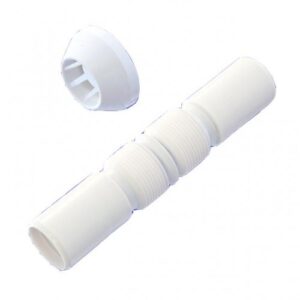 Tubo de ligação sanitária com spud Férrea branca 5107
