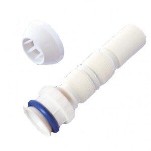 Tubo ajustável PVC 20 cm Sanfonizado Férrea branco 5114