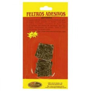 Feltro Adesivo Japonês Quadrado 2.5 x 2.5 cm 8 peças
