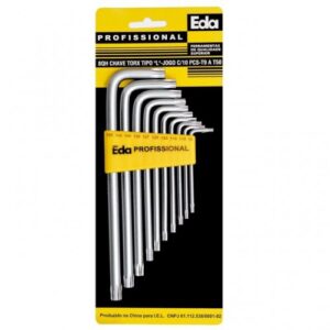 Chave Torx Jogo T09-T50 10 peças EDA 8QH