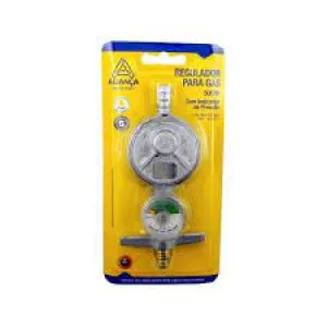 Regulador de gás mini Aliança 505/01 com manômetro (1 kg/h)